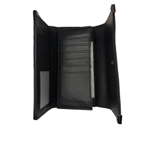 Πορτοφόλι Γυναικείο Μεγάλο με Θήκες Foxy Lady Μαύρο