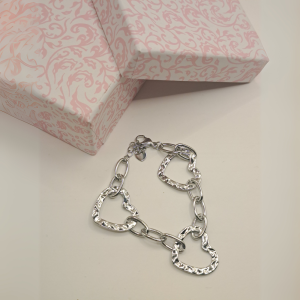 Βραχιόλι Γυναικείο με Επέκταση Foxy Lady B107 Ασημί