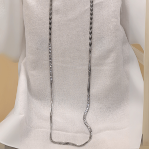 Κολιέ Γυναικείο Μακρύ Foxy Lady K137 Ασημί