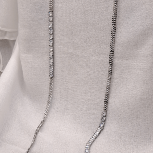 Κολιέ Γυναικείο Μακρύ Foxy Lady K137 Ασημί