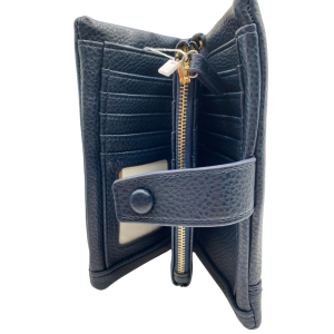 Πορτοφόλι Γυναικείο Μεγάλο με Εξωτερικό Φερμουάρ Foxy Lady Μπλέ