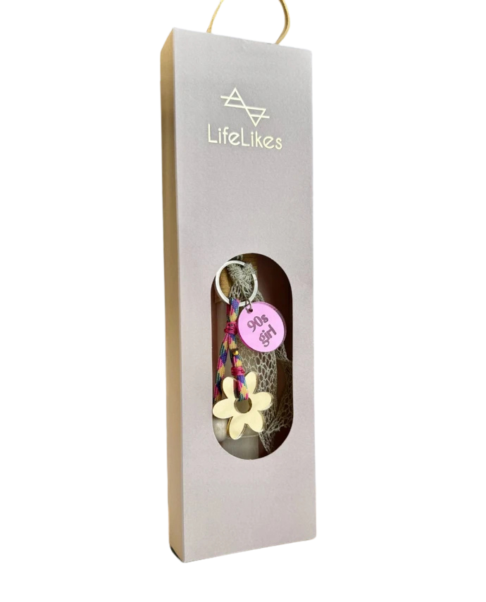 Λαμπάδα για Κορίτσια 90’s Girl με Μπρελόκ σε Κουτί