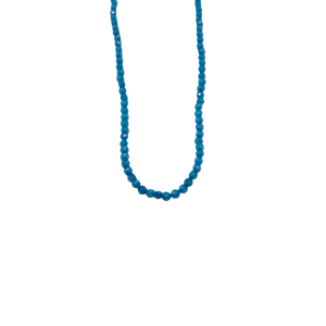 Κολιέ Γυναικείο Ζιργκόν με Κούμπωμα από Ατσάλι K149 Γαλάζιο