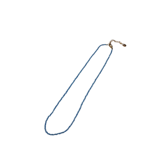 Κολιέ Γυναικείο Ζιργκόν με Κούμπωμα από Ατσάλι K146 Μπλε