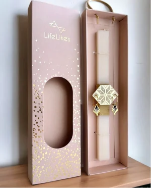 Λαμπάδα για Κορίτσια Kedima Ntalia με Σκουλαρίκια Χρυσά σε Κουτί