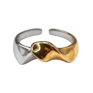 Δαχτυλίδι Γυναικείο Foxy Lady Δίχρωμο R256 Silver Gold Combo