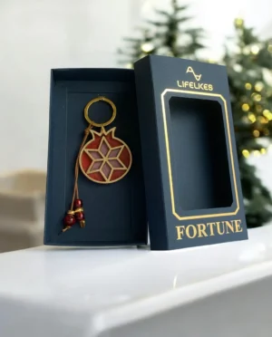 Γουράκι Μπρελόκ Μωσαϊκό Ρόδι Ροζ Κόκκινο