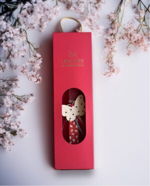 ΛΑΜΠΑΔΑ ΠΕΤΑΛΟΥΔΑ EARRINGS ΚΟΚΚΙΝΟ ΚΟΥΤΙ